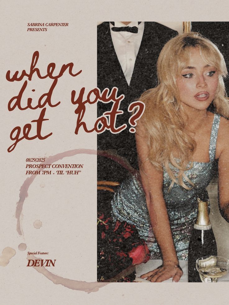 When Did You Get Hot? – Glam Poster