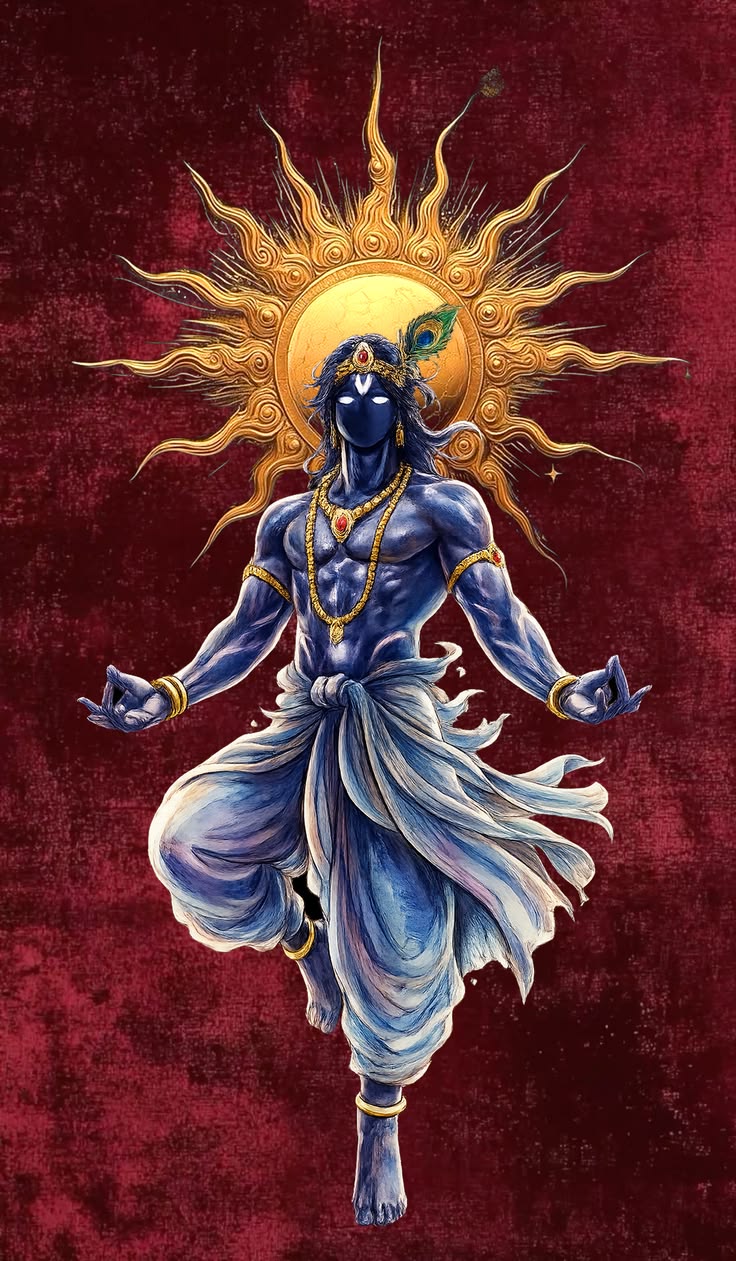 Lord Krishna / God Aesthetic Poster