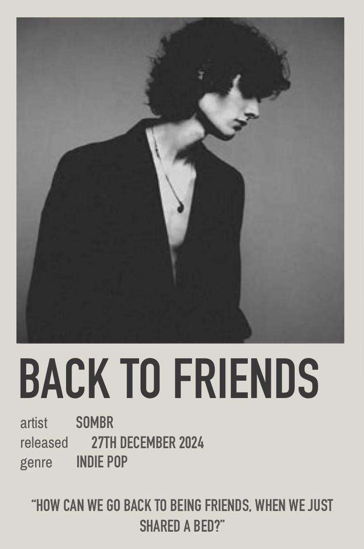 Back To Friends – Indie Heartbreak Poster