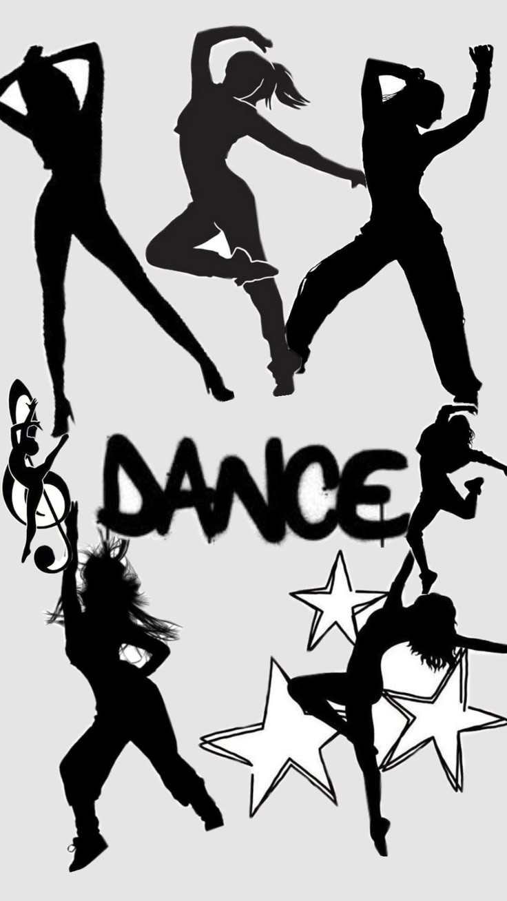 Dance Silhouettes – Rhythm Poster