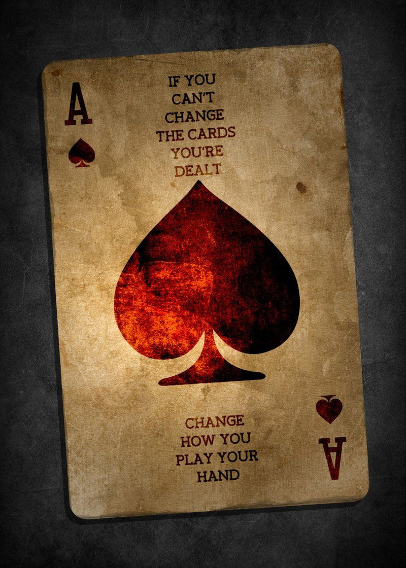 “Play Your Hand” Card Poster