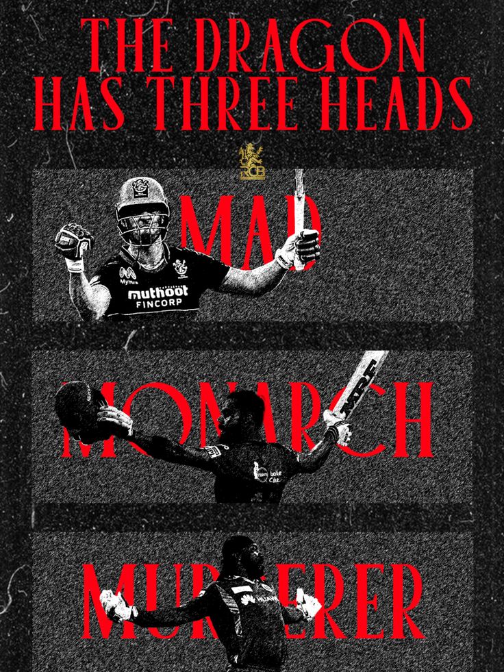 RCB Trinity – “The Dragon Has Three Heads” Poster