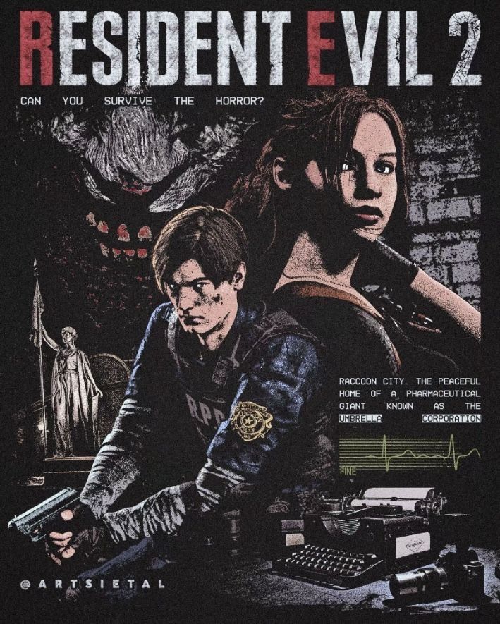 Resident Evil 2 Poster