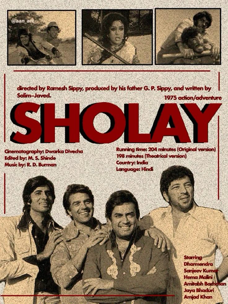 Sholay – Brotherhood Legacy Poster