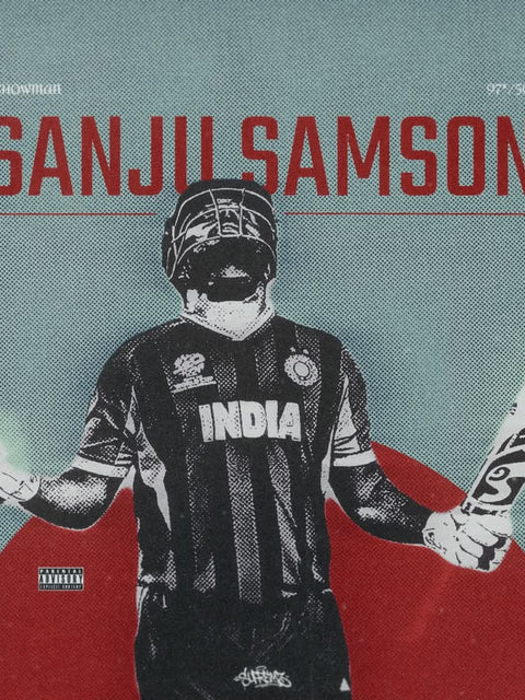 Sanju Samson – Minimal Hero Poster
