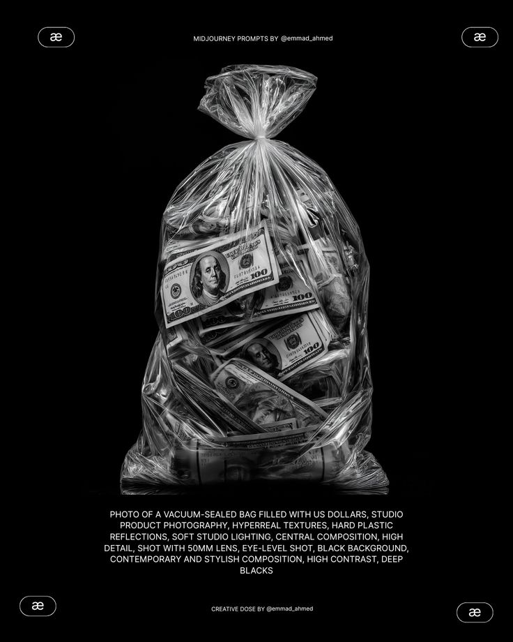 Money Bag – Luxury Aesthetic Poster