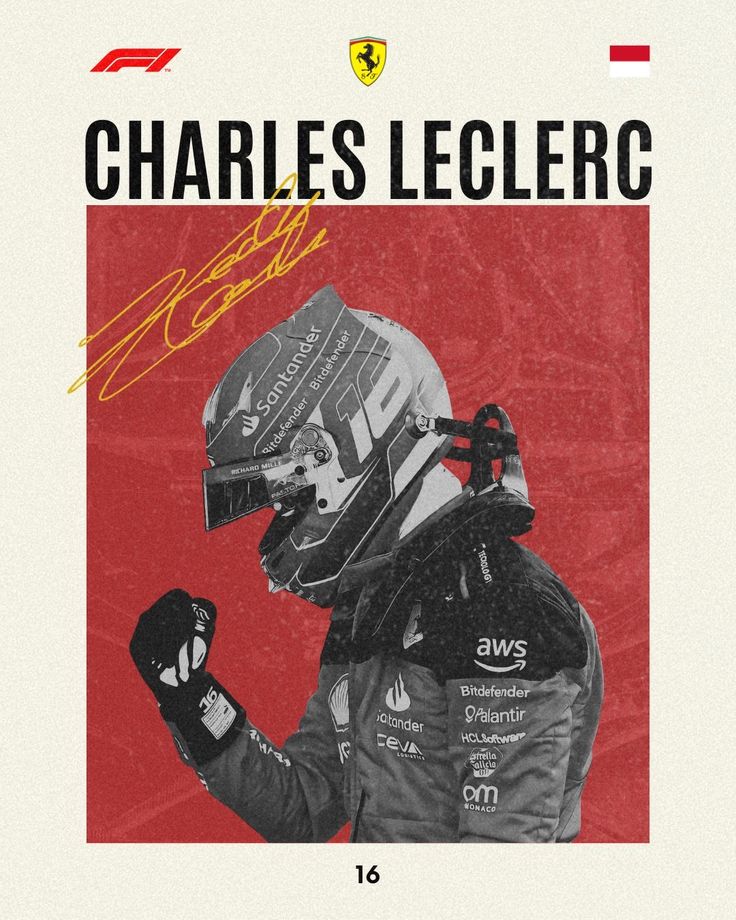 Charles Leclerc – Victory Drive Poster
