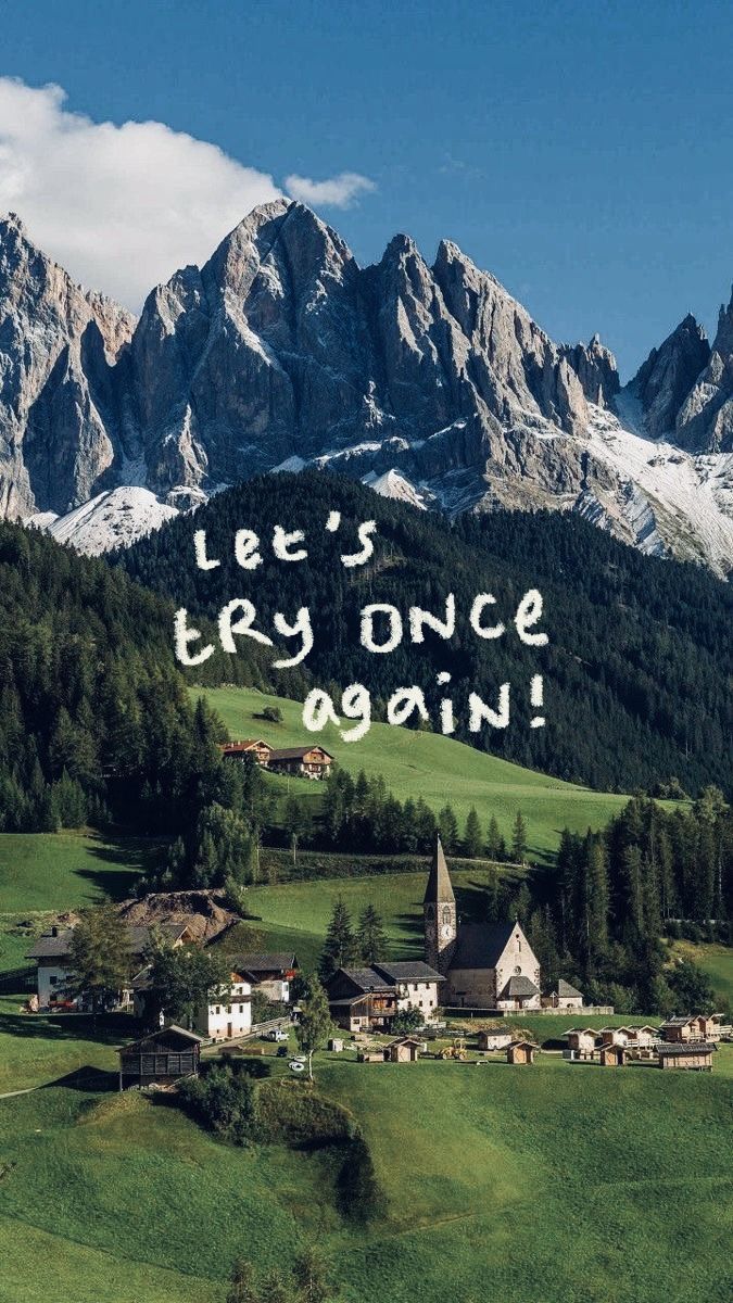 “Let’s Try Once Again” Nature Poster