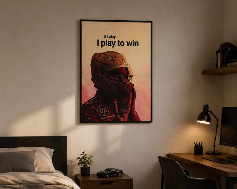 โPlay to Winโ Racing Poster