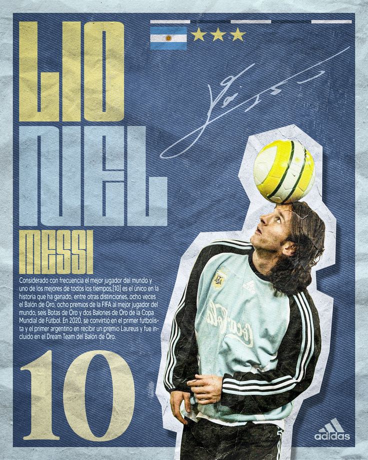Lionel Messi – “10” Vintage Poster