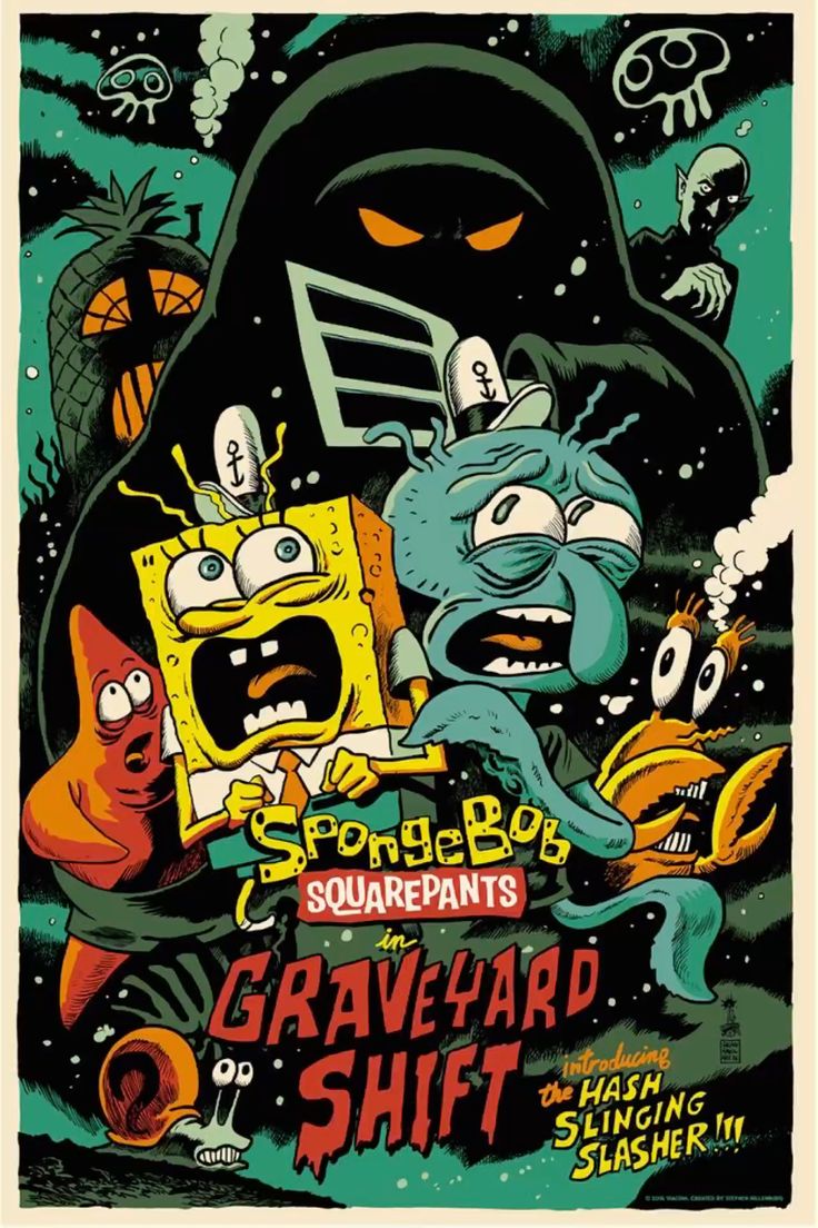 SpongeBob SquarePants – Graveyard Shift Poster