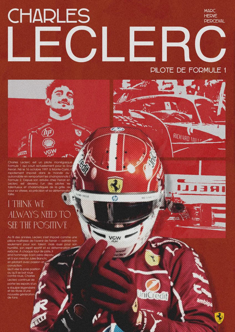 Charles Leclerc – Ferrari Legacy Poster