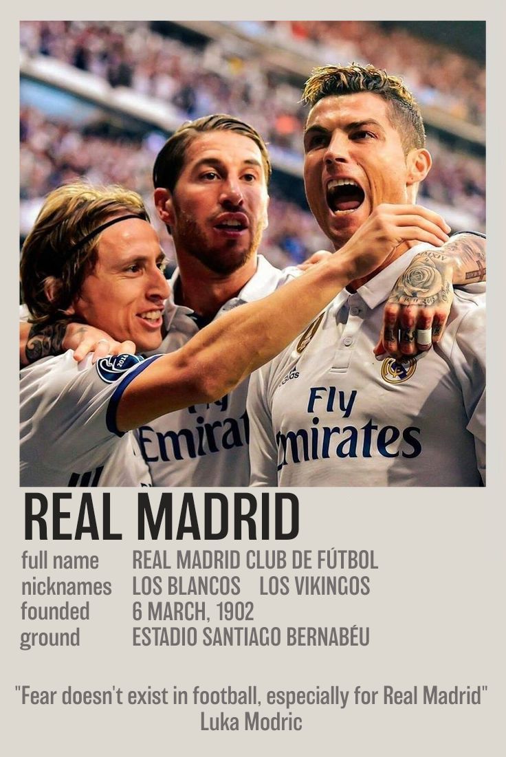 Real Madrid – Galácticos Poster