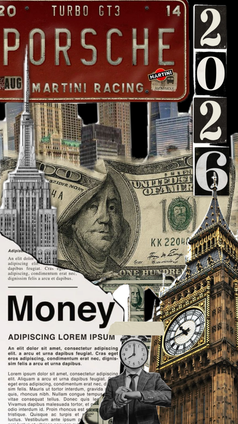 2026 Money Motion – Hustle Collage Poster