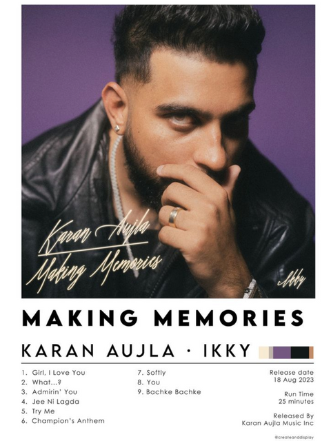 Karan Aujla – Making Memories Poster