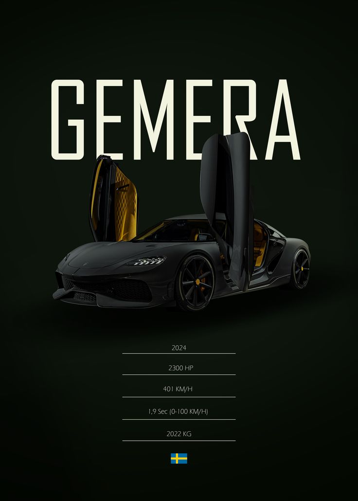 GEMERA HYPERCAR POSTER