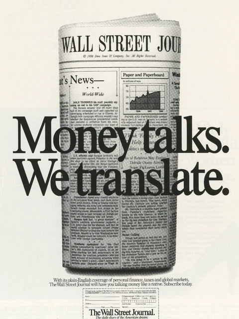 Money Talks – Wall Street Poster