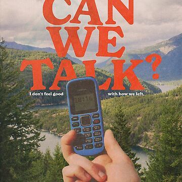 “CAN WE TALK?” Aesthetic Poster