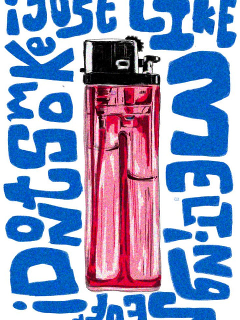 Smoke Like a Dream – Vintage Lighter Poster