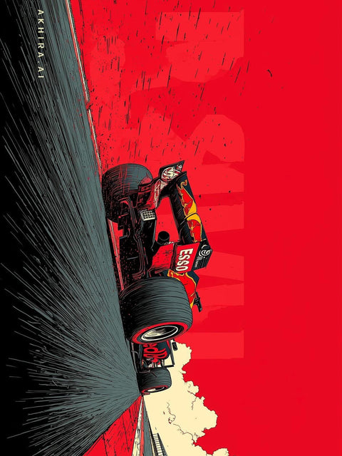 F1 Red Speed Poster