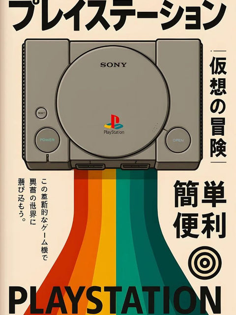 PlayStation – Retro Gaming Poster