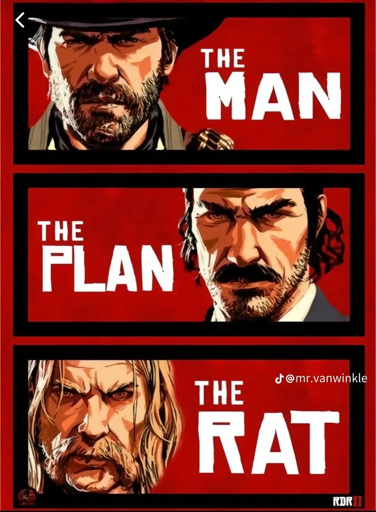 “The Man The Plan The Rat” Poster (RDR Style)