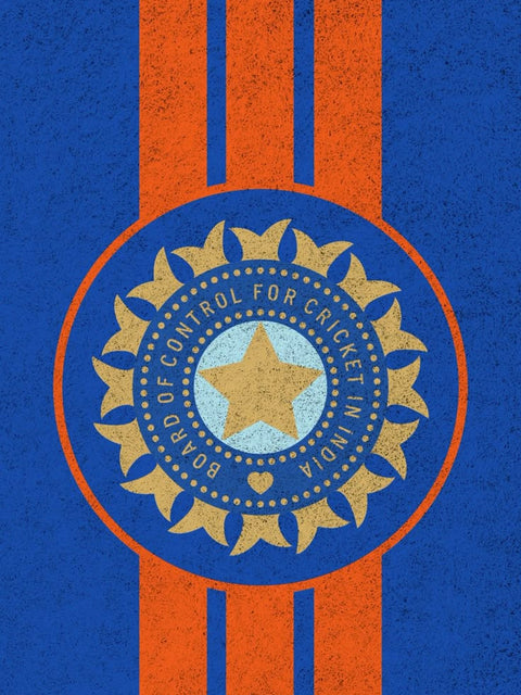 BCCI Minimalist Crest Poster