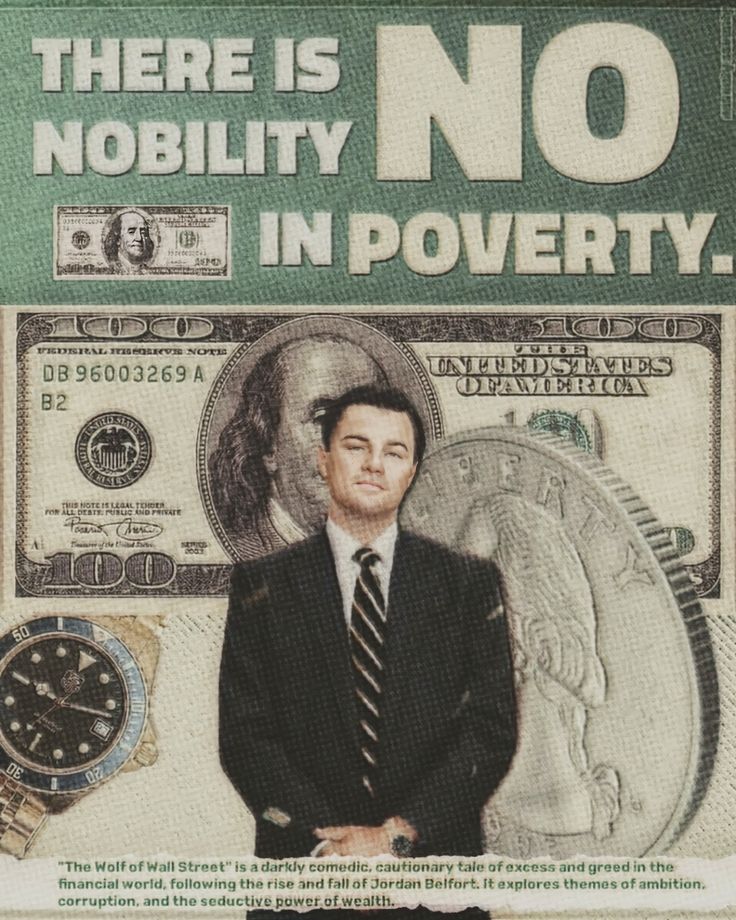No Nobility In Poverty – Wealth Mindset Poster
