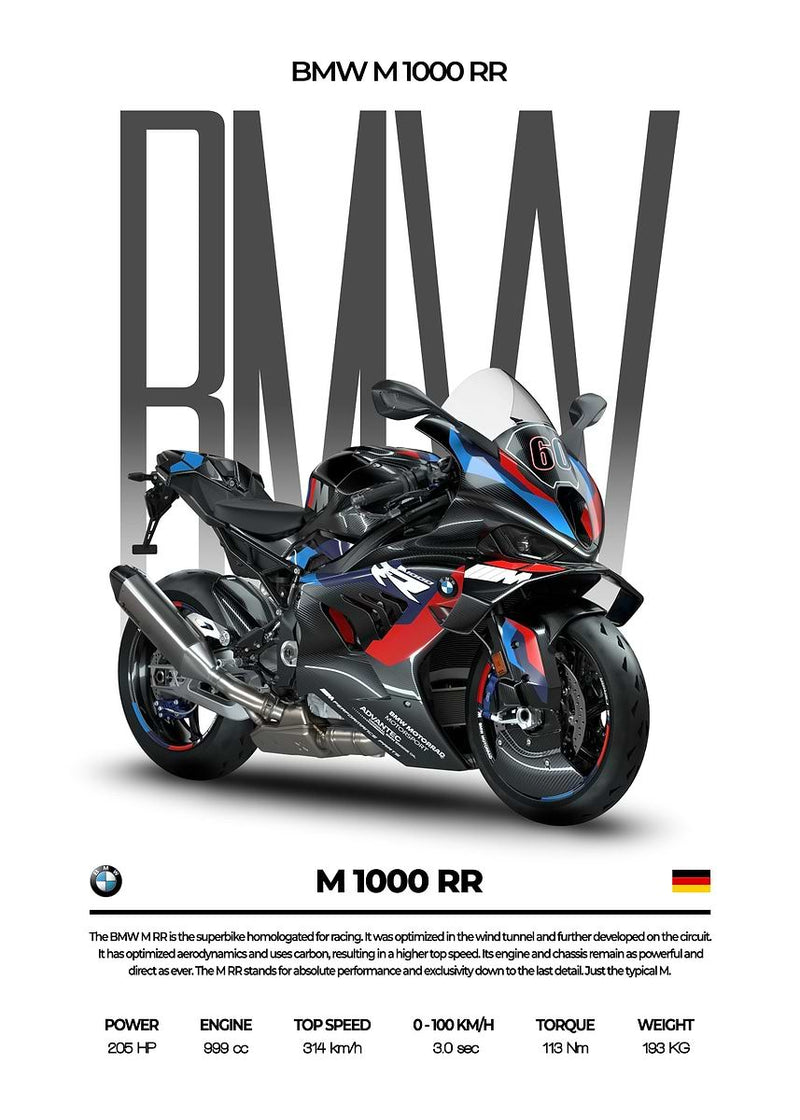 BMW M1000 RR Poster