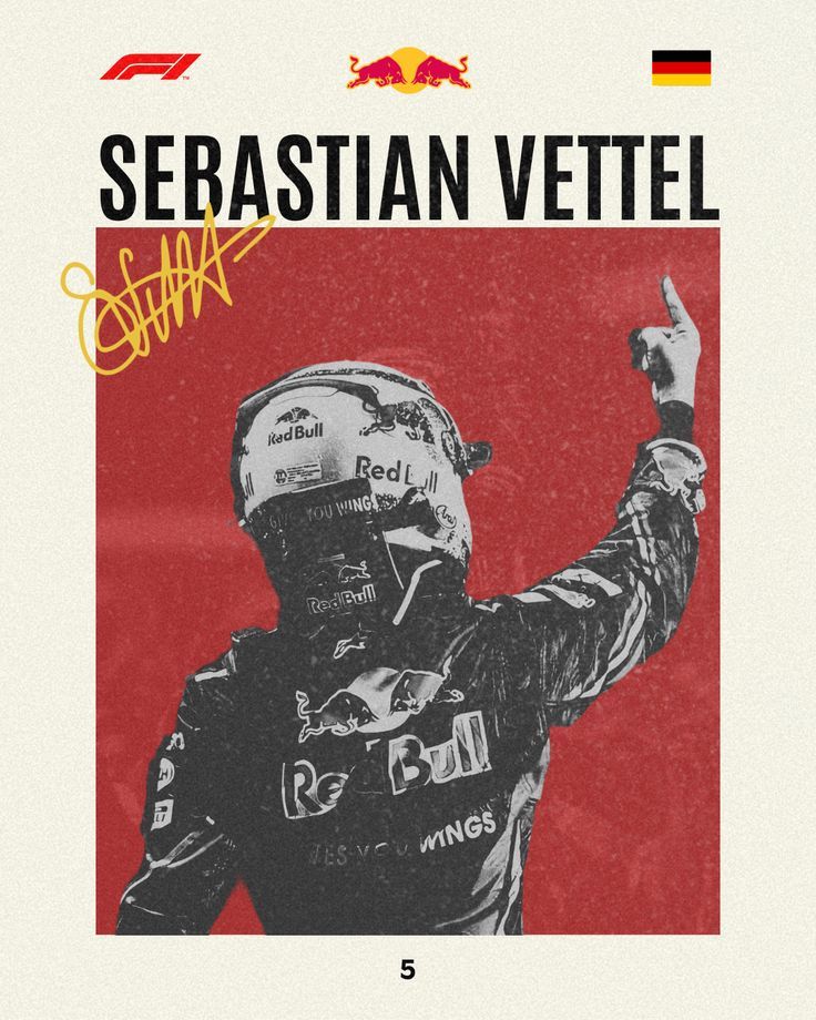 Sebastian Vettel – Champion Spirit Poster