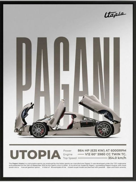 PAGANI UTOPIA POSTER
