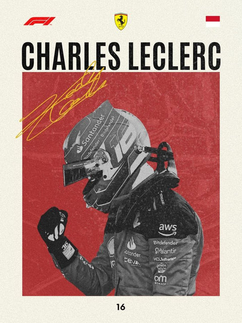 Charles Leclerc – Victory Drive Poster