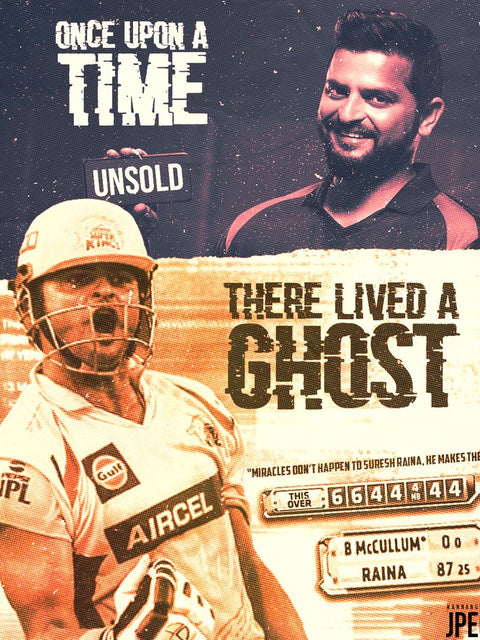 Suresh Raina – “The Unsold Ghost” Tribute Poster