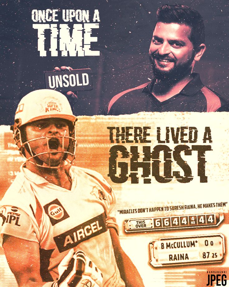 Suresh Raina – “The Unsold Ghost” Tribute Poster