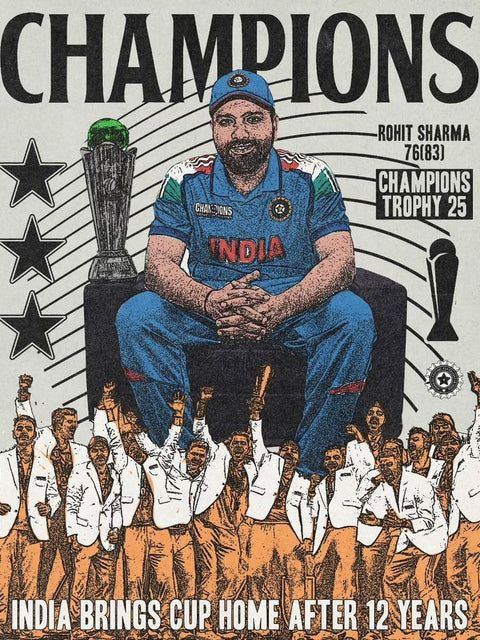 Rohit Sharma – Champions Trophy Poster