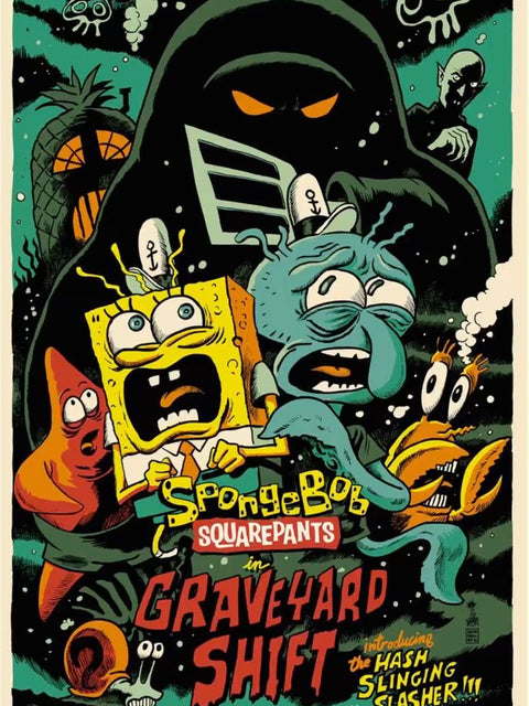 SpongeBob SquarePants – Graveyard Shift Poster