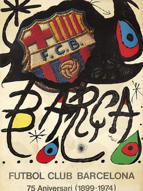 FC Barcelona Vintage Art Poster