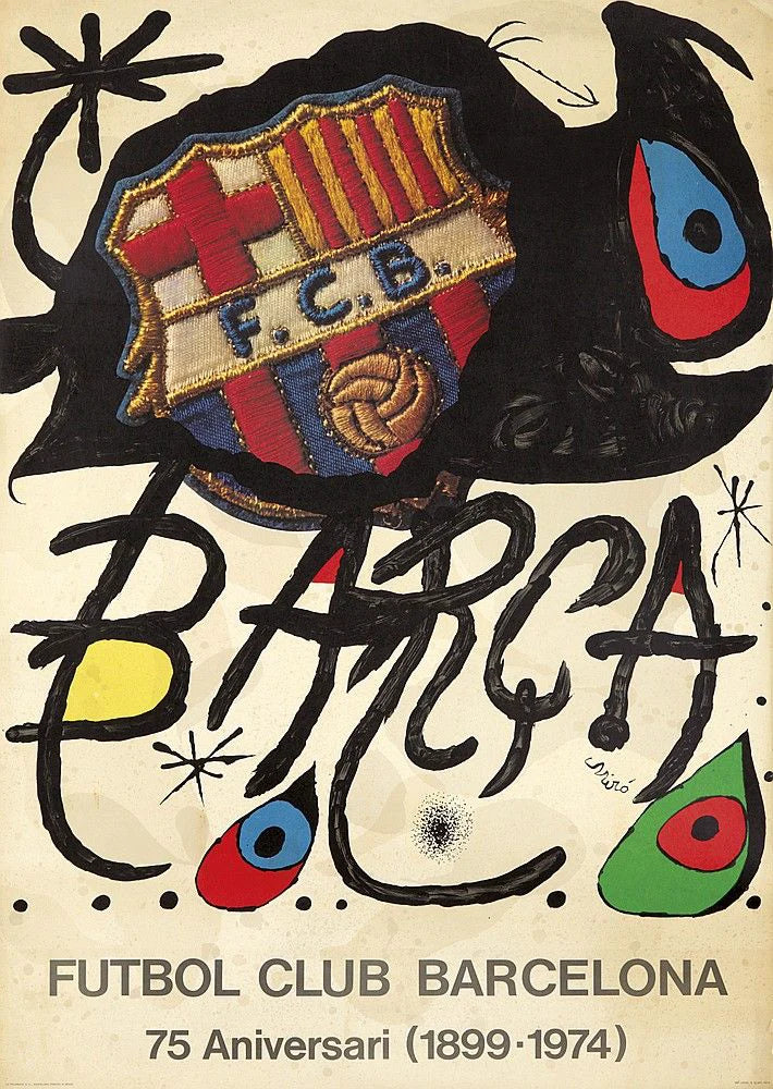 FC Barcelona Vintage Art Poster