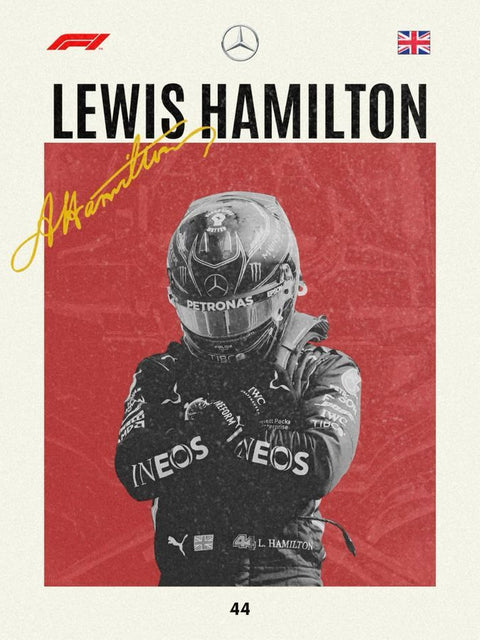Lewis Hamilton – Champion Mindset Poster
