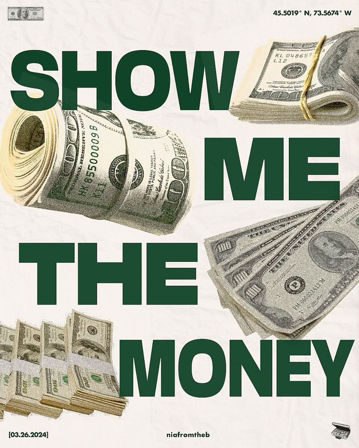 Show Me The Money – Bold Wealth Poster