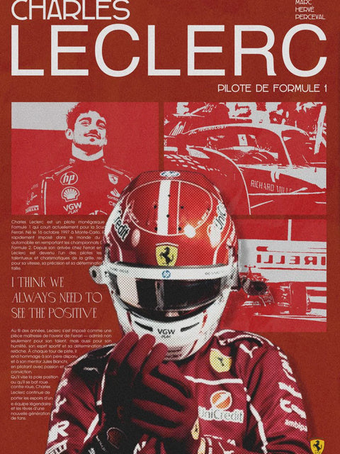 Charles Leclerc – Ferrari Legacy Poster