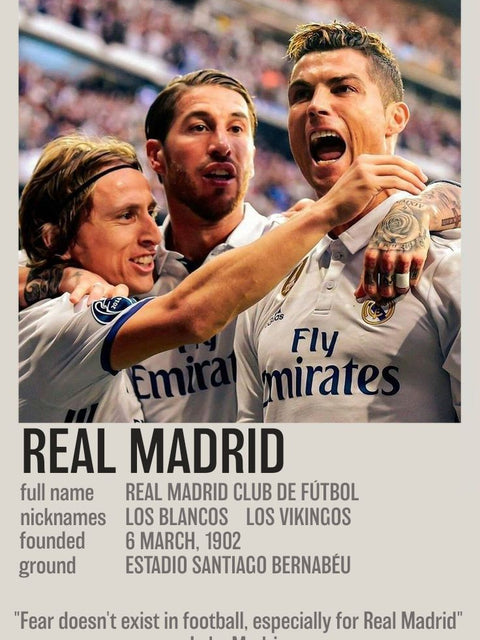Real Madrid – Galácticos Poster