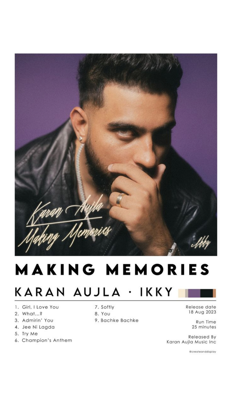 Karan Aujla – Making Memories Poster
