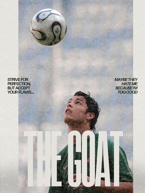 Cristiano Ronaldo “The GOAT” Poster
